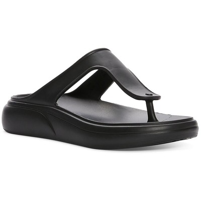 

Stuart Weitzman Женские шлепанцы на плоской подошве без шнуровки BHFO 0895, Черный, SA749