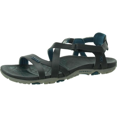 Merrell Womens Gray Leather Strappy Ankle Strap 9 Medium (B,M) BHFO 5174