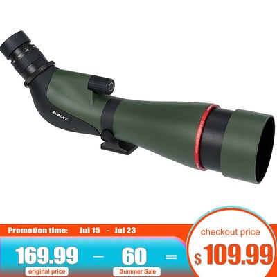 Svbony SA412 20-60×80mm Spotting Scope HD FMC 1.25'' Detachable Eyepiece for bird