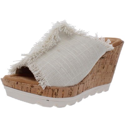 

Женские летние сандалии на танкетке Minnetonka York с открытым носком BHFO 5049, York