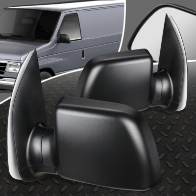 ДЛЯ 94-04 FORD E150 ECONOLINE ПАРА ЗЕРКАЛ БОКОВОЙ ДВЕРИ С ЭЛЕКТРОПРИВОДОМ В СТИЛЕ OE