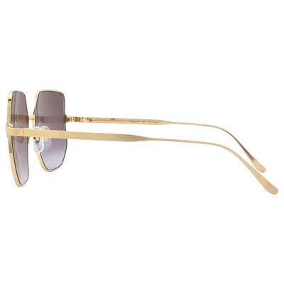 Pre-owned Cartier Grey Gradient Flash Geometric Ladies Sunglasses Ct0327s 001 58 In Gray