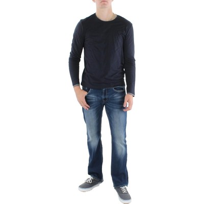 

Мужская двухслойная футболка Vince с круглым вырезом BHFO 3656, Coastal/medium grey, M86369402A