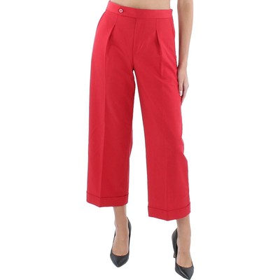 

Женские широкие брюки до щиколотки с высокой посадкой и складками Lauren Ralph Lauren BHFO 3643, Красный, 200851945001
