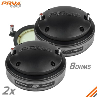 2x PRV Audio D2500Py Pro Audio Polyimide Compression Driver 2'' Exit 200 Watts