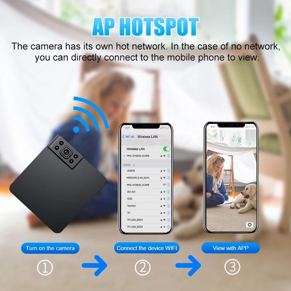 2024 New!!! Smart Mini Spy Wireless WiFi Camera Home Security 1080P HD Night Cam - Image 6