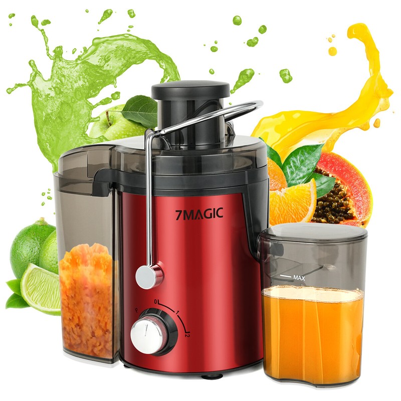 7magic Entsafter Elektrische Saftpresse Edelstahl 1000ml Presse Obstpresse Dhl