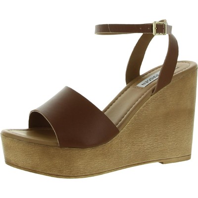 

Steve Madden Женские валлийско-коричневые туфли на танкетке 10 средний (B,M) BHFO 0579, Cognac leather