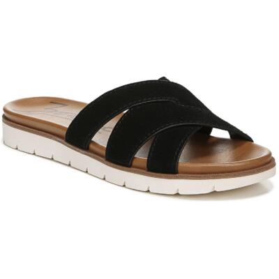 

Zodiac Womens Naila Leather Strappy Comfort Insole Slide Sandals Shoes BHFO 9851, Naila