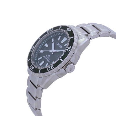 Pre-owned Citizen Promaster Marine Eco-drive Green Dial Men's Watch Bn0199-53x