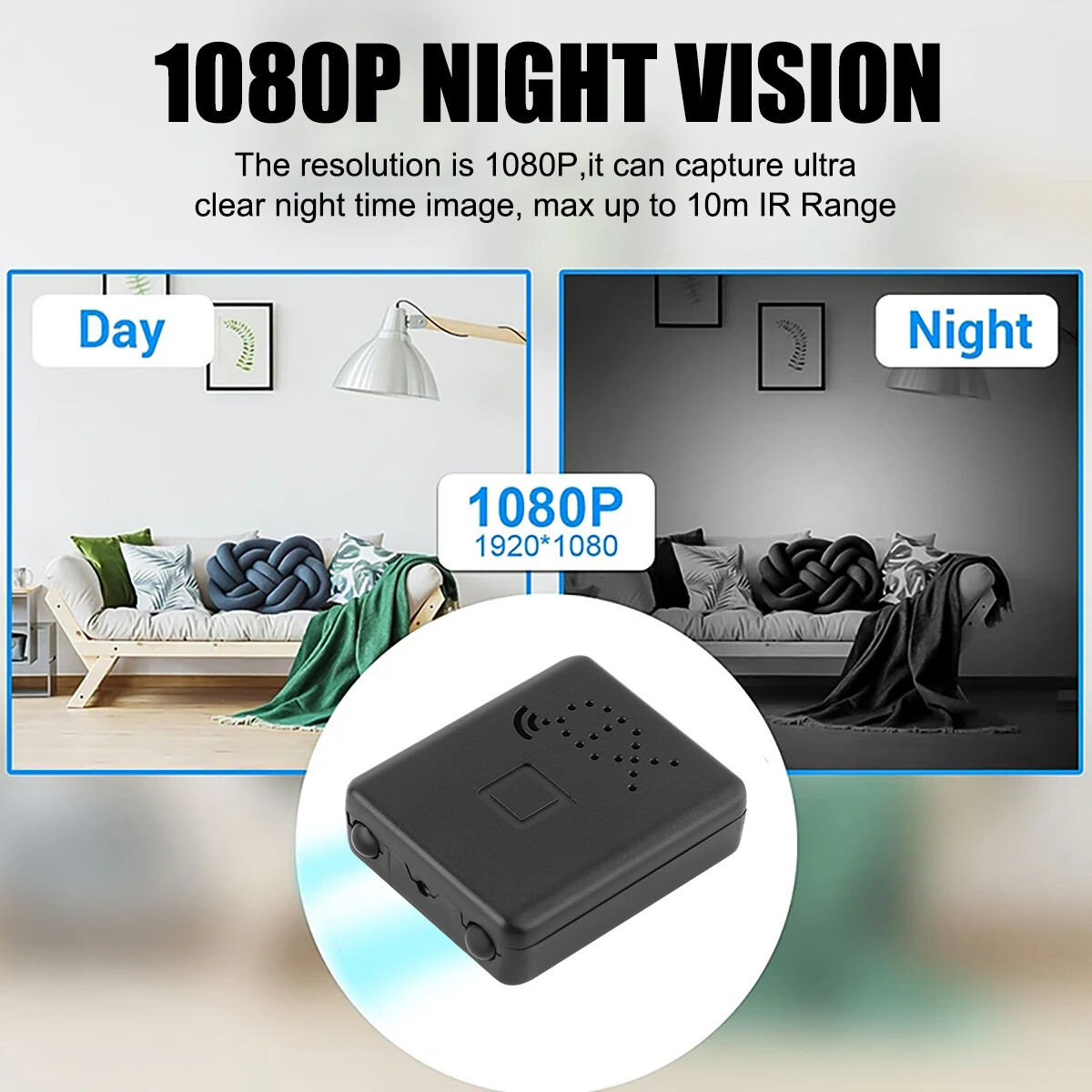 Mini Micro HD 1080P Camera Audio Video Recording Night Vision 1080P Security Cam