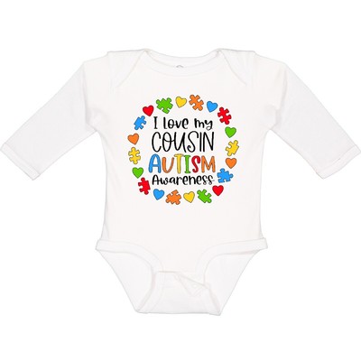 Inktastic I Love My Cousin Autism Awareness Long Sleeve Creeper Cousins Puzzle