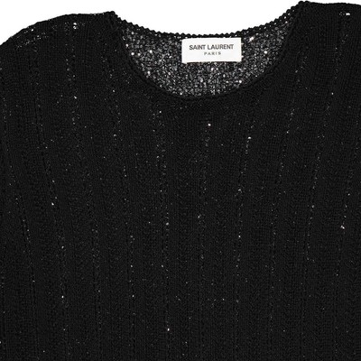 Pre-owned Saint Laurent Ladies Multicolor Sequin-embellished Layered Jumper, Size Small