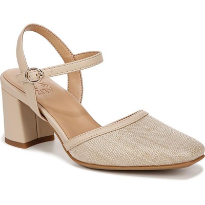 Женские босоножки Naturalizer Womens WAVE Tan с плетеной пряжкой на каблуках шириной 9 см (C, D, W) BHFO 9925