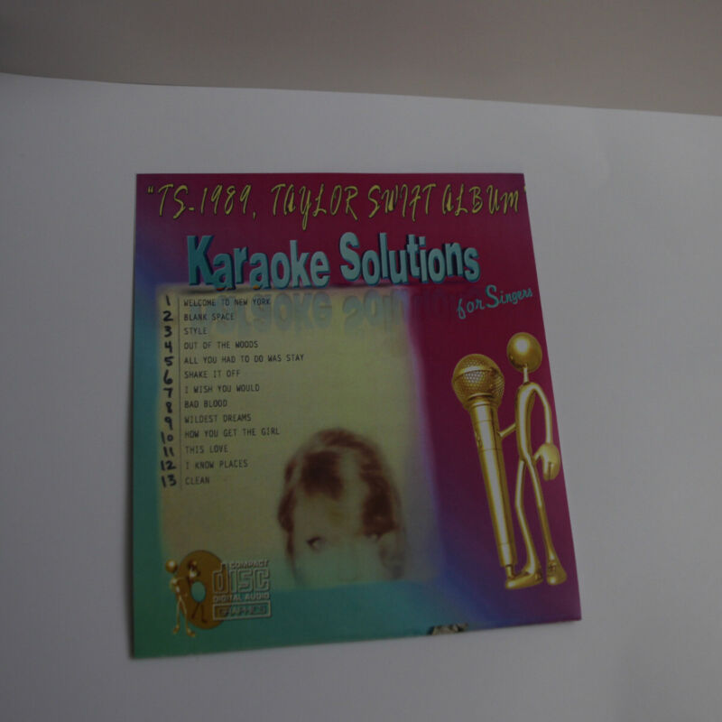 Karaoke CD+G Best Of Taylor Swift 1989 Blank space,Wildes Dreams New In Vinyl 