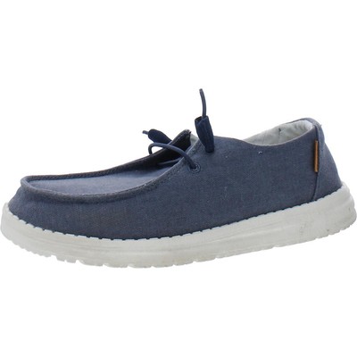 

Женские синие слипоны Hey Dude Wendy Blue Slip-On Sneakers Shoes 7 Medium (B,M) BHFO 4216, Chambray navy/white