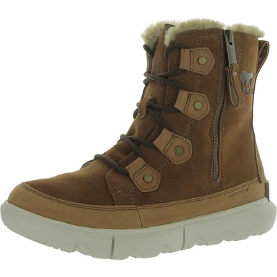 Женские коричневые ботильоны из искусственной замши на шнуровке Sorel 6.5 Medium (B,M) BHFO 7470