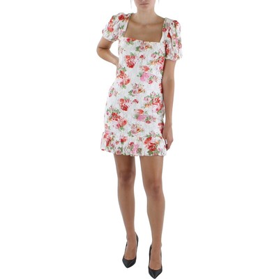 

Женское белое мини-платье с кружевными накладками Tash + Sophie  BHFO 2126, Ivory/multi