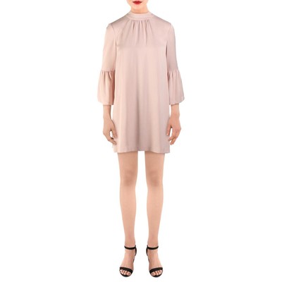 

Женское розовое атласное платье прямого кроя с бантом Ted Baker для подростков  BHFO 1605, Baby pink