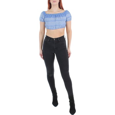 

Женский укороченный топ Zinab синий металлик lemlem от Liya Kebede  BHFO 6702, Cornflower