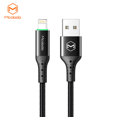 Auto Power Off LED USB Fast Charger Cable For iPhone 8 7 XS 11 12 13 14 Pro Max