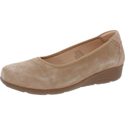 Propet Womens Yara Leather Slip On Round Toe Туфли на танкетке с круглым носком BHFO 9210