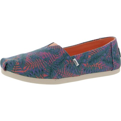 

Женские синие лоферы без шнуровки на плоской подошве с принтом Toms Alpargata 8 Medium (B,M) BHFO 0754, Sunset multi, Alpargata