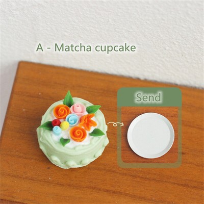 Dollhouse Miniature 1:12 Birthday Cake Dessert Mini Food Kitchen Accessories