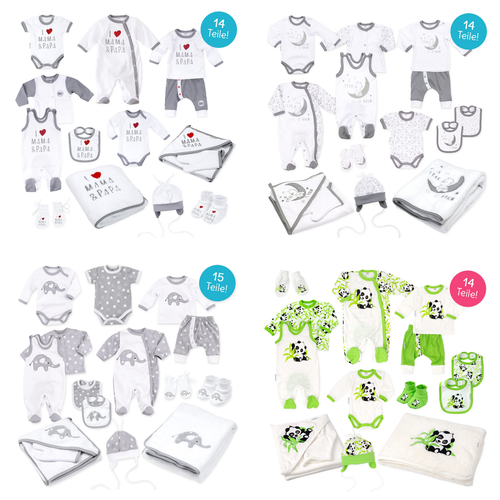 Baby Erstausstattung Erstlingsset großes Set Babykleidung Bekleidungspaket Gr 56