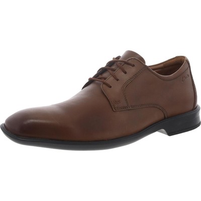 Мужские оксфорды Clarks Bensley из коричневой кожи на шнуровке 12 Medium (D) BHFO 3126