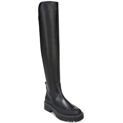 

Женские черные ботфорты Sam Edelman Larue 8, средние (B,M) BHFO 9864, Black nappa, Larue