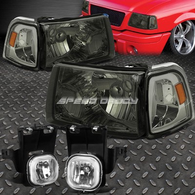 ДЫМЧАТАЯ ФАРА КОРПУСА + ЯНТАРНЫЙ УГОЛОК + ПРОЗРАЧНАЯ ПРОТИВОТУМАННАЯ ФАРА OE ДЛЯ FORD RANGER 06-07