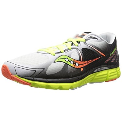 

Мужские легкие кроссовки Saucony Kinvara 6 Mesh BHFO 3160, White/citron/orange, Kinvara 6