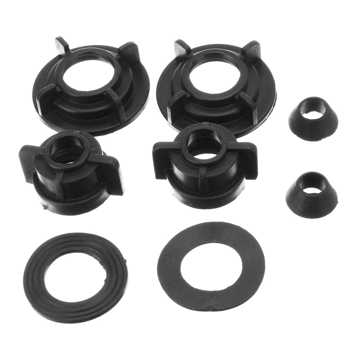 4" 2-handle 3-hole  Cold-Hot Mixer Tap Plastic Kitchen Sink Basin Faucet Vanity