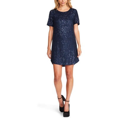 

Женское темно-синее короткое мини-платье с пайетками Steve Madden  BHFO 9960, Navy
