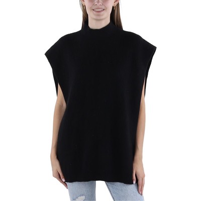WithBlack Женский пуловер Simona Black с имитацией шеи, свитер-пончо, топ XS BHFO 3781