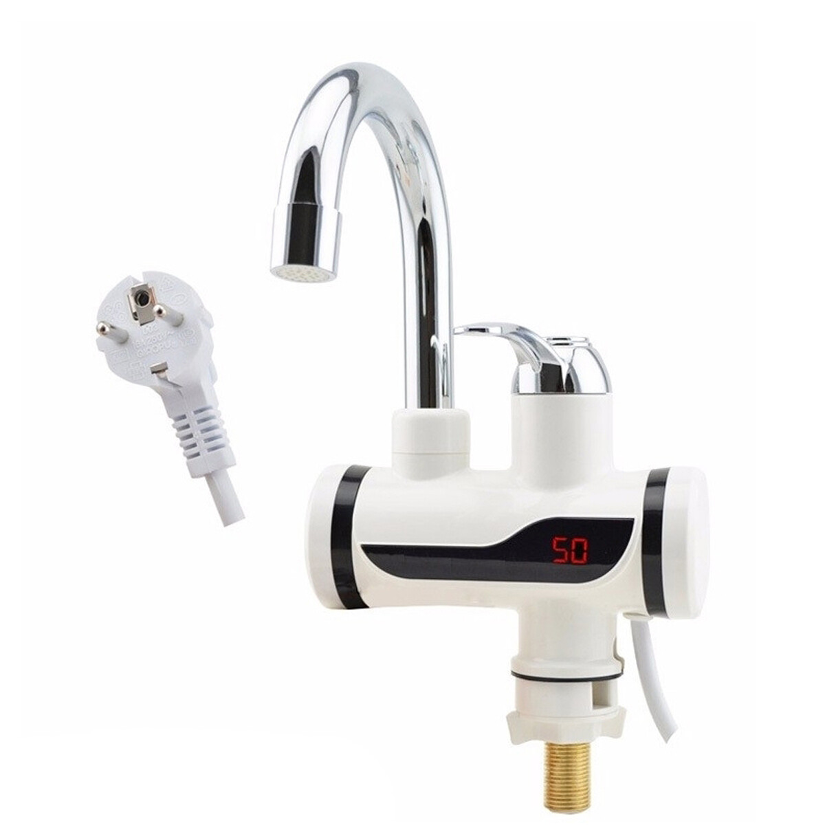 Rubinetto Miscelatore Caldaia Elettrico Eco Spina Acqua Calda Cucina Rx-019 cir