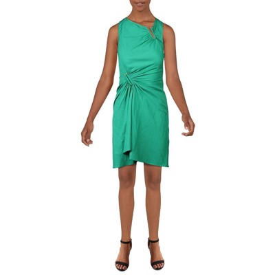 

ALC Womens Jina Green Linen-Blend A-Line Mini Casual Dress  BHFO 9563, Jade