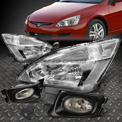 ХРОМИРОВАННАЯ ФАРА + ЧЕТКИЙ СИГНАЛ ПОВОРОТА + ДЫМЧАТЫЙ ТУМАН + ПЕРЕКЛЮЧАТЕЛЬ ДЛЯ 03-07 ACCORD 2/4DR