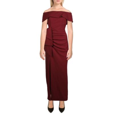 Женское красное вечернее платье Xscape с открытыми плечами, 14 BHFO 8936