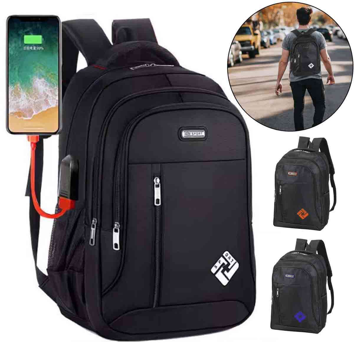 Waterproof Business Travel Bag W/ Usb Charge Port