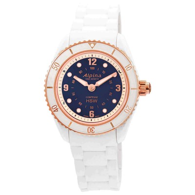 Женские умные часы Alpina Alarm Quartz с синим циферблатом AL-281WN3V4