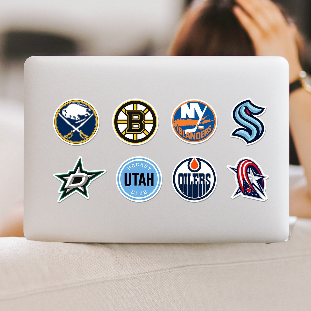33 Pcs Stickers Hockey All NHL Teams LOGO Fridge Luggage Auto Car Laptop Vinyl - Picture 7 of 11