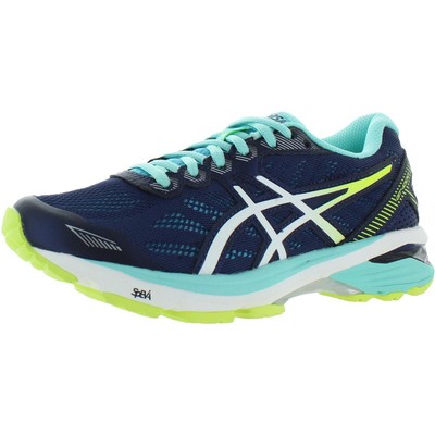 

Кроссовки для бега Asics Womens GT-1000 5 Blue 5.5 Medium (B,M) BHFO 2847, Indigo blue/white/safety yellow, GT-1000 5