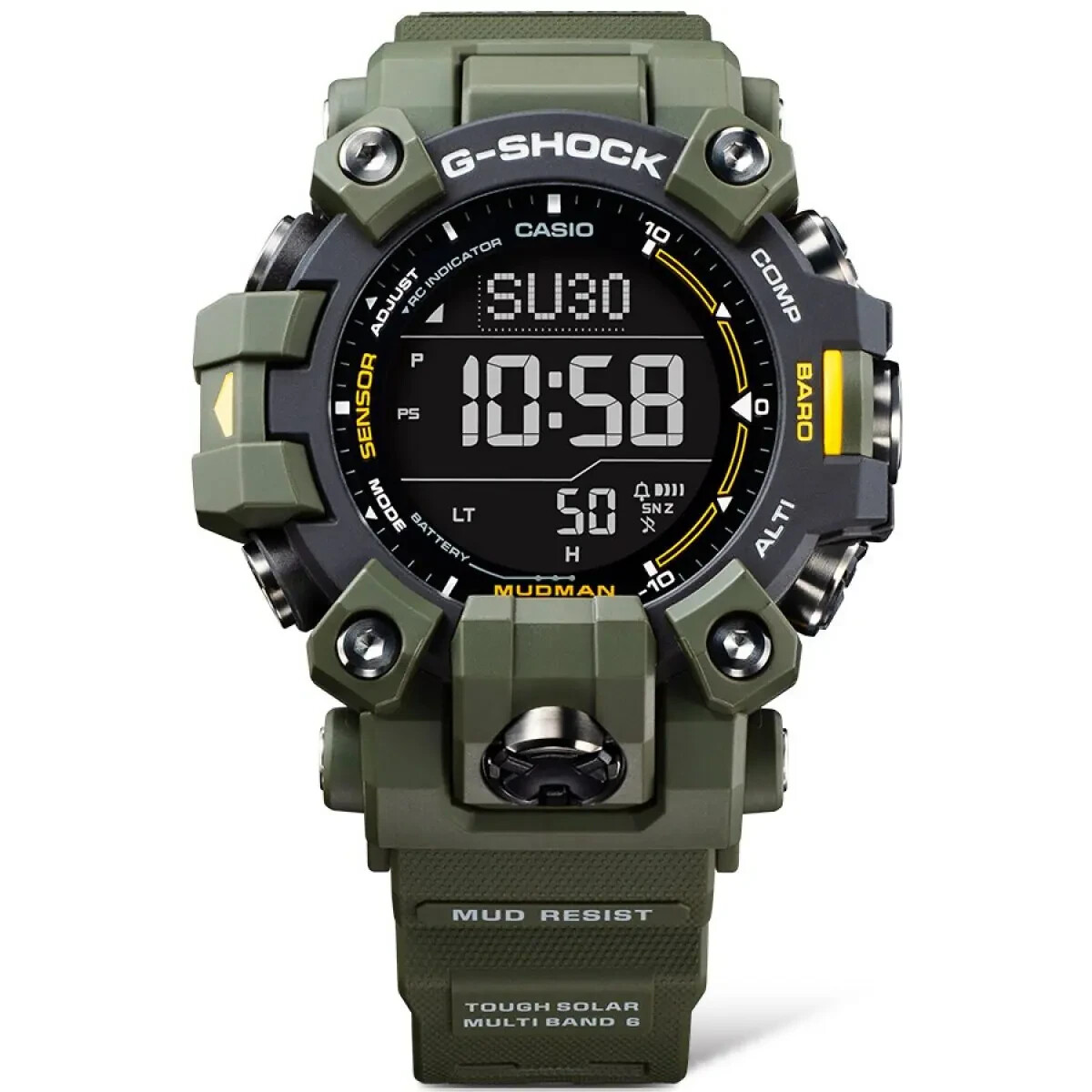 Pre-owned Casio G-shock Master Of G-land Mudman Gw9500-3 Solar Power Carbon Core Brand