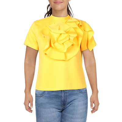 Женская желтая блузка Gracia с открытой молнией сзади и аппликацией, блузка-рубашка XL BHFO 1738