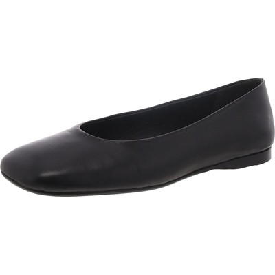 Vince Womens Leah Black Leather Dressy Loafers Shoes 6 Medium (B,M) BHFO 3194
