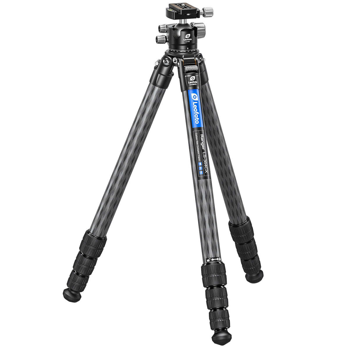 Leofoto LS-364C X Version Ranger Series Tripod + Ballhead Set - LS-364CX+LH-40