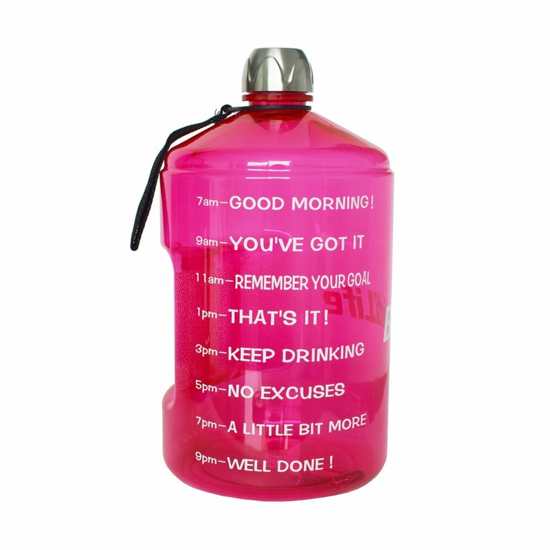 Motivational Fitness Workout Time Marker Drink Daily Health