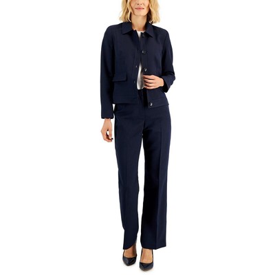 Le Suit Женский темно-синий 2ШТ Офисный деловой брючный костюм Petites 8P BHFO 4106